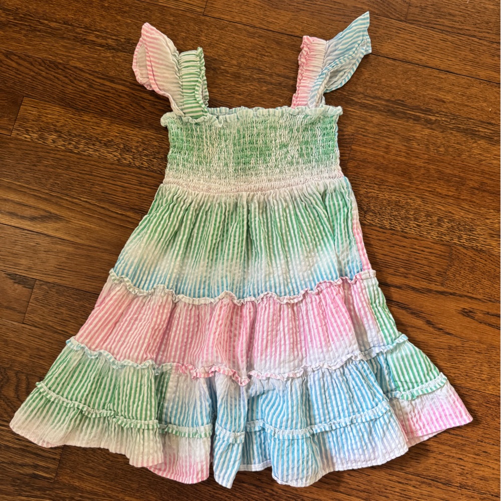 Bisby Ombre Seersucker Twirl Dress size 4